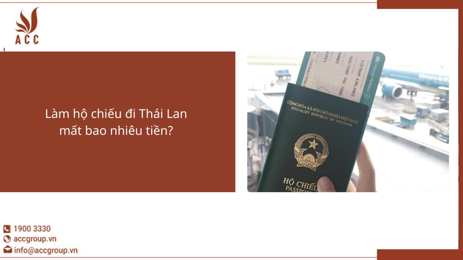 Làm hộ chiếu đi Thái Lan mất bao nhiêu tiền?