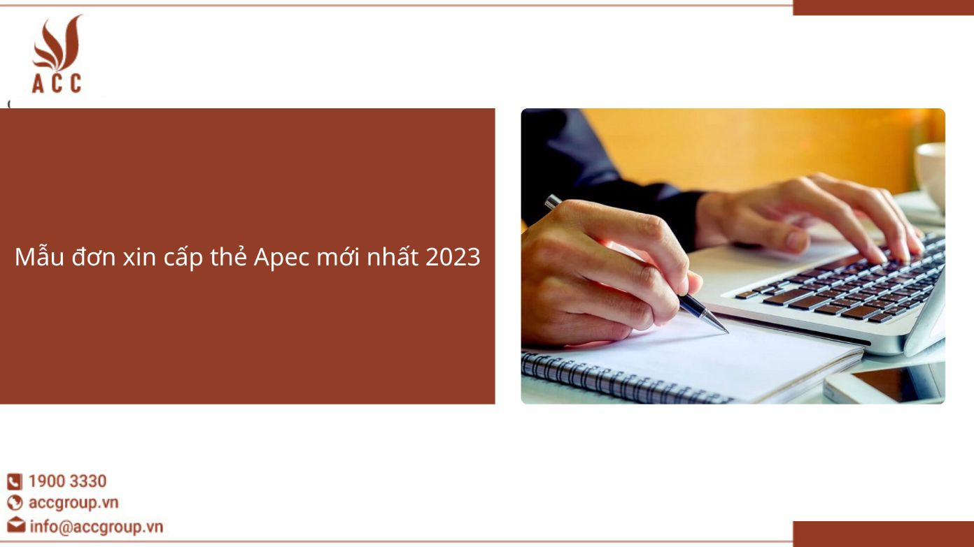 Mẫu đơn xin cấp thẻ Apec mới nhất 2023