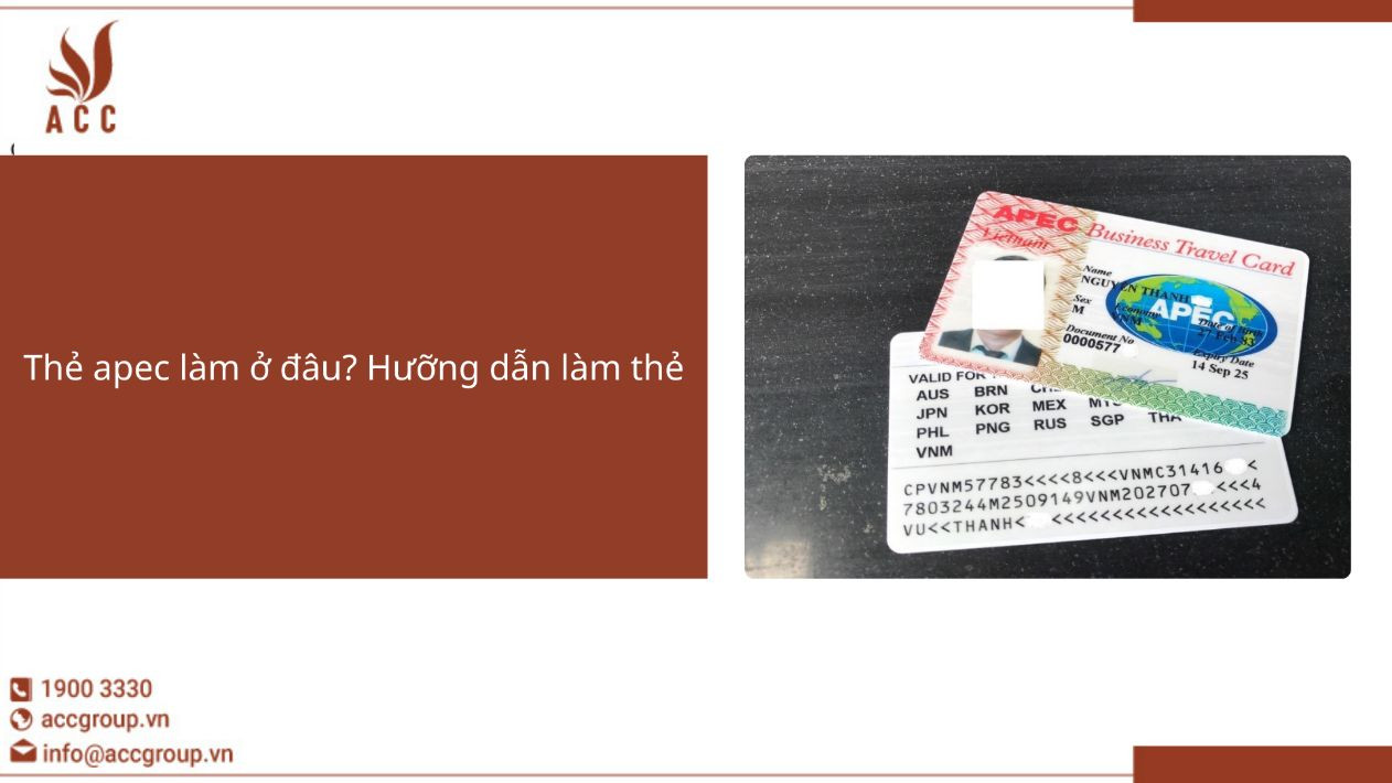 Thẻ apec làm ở đâu? Hưỡng dẫn làm thẻ