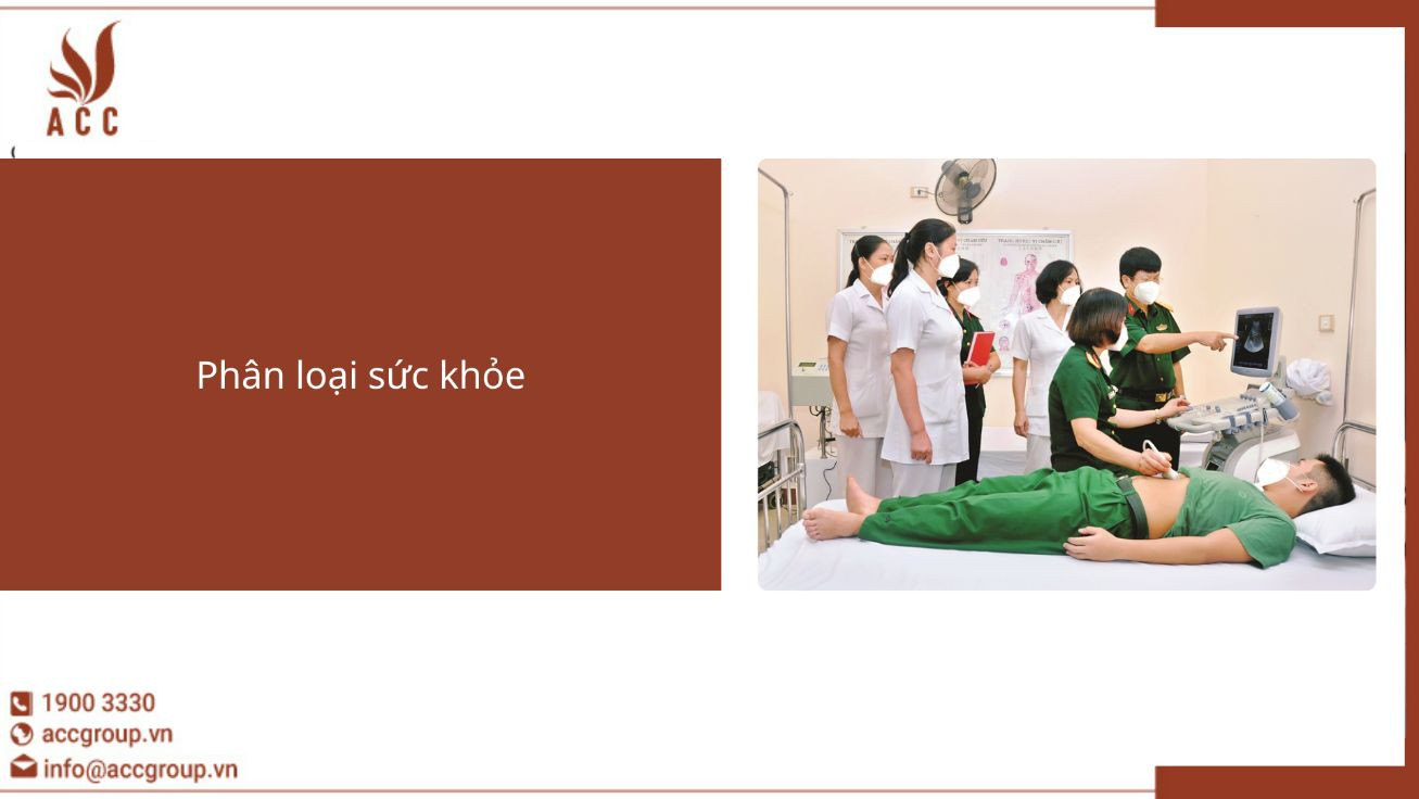 Phân loại sức khỏe