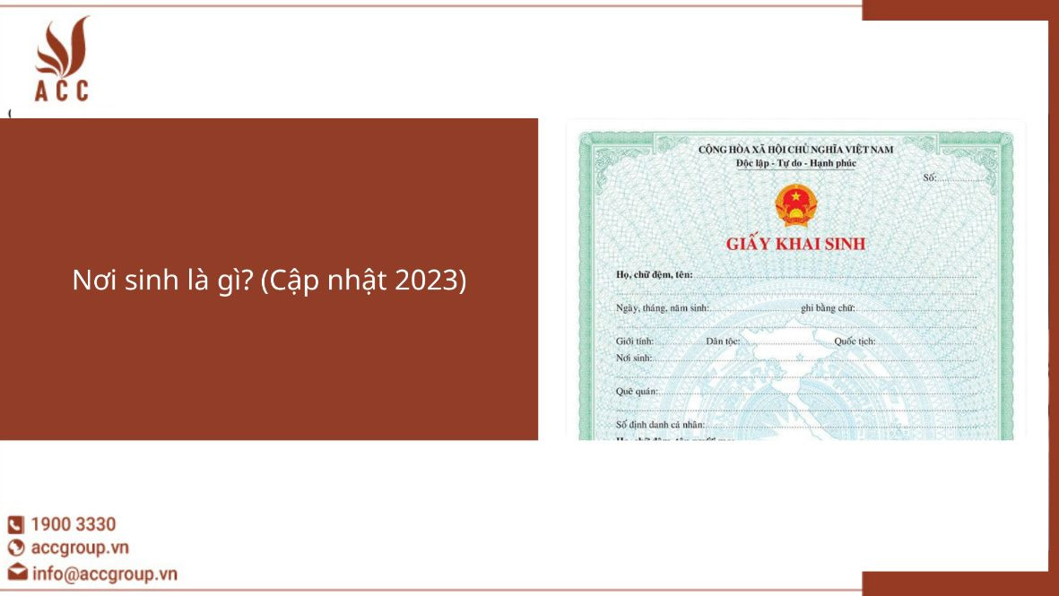 Nơi sinh là gì? (Cập nhật 2023)