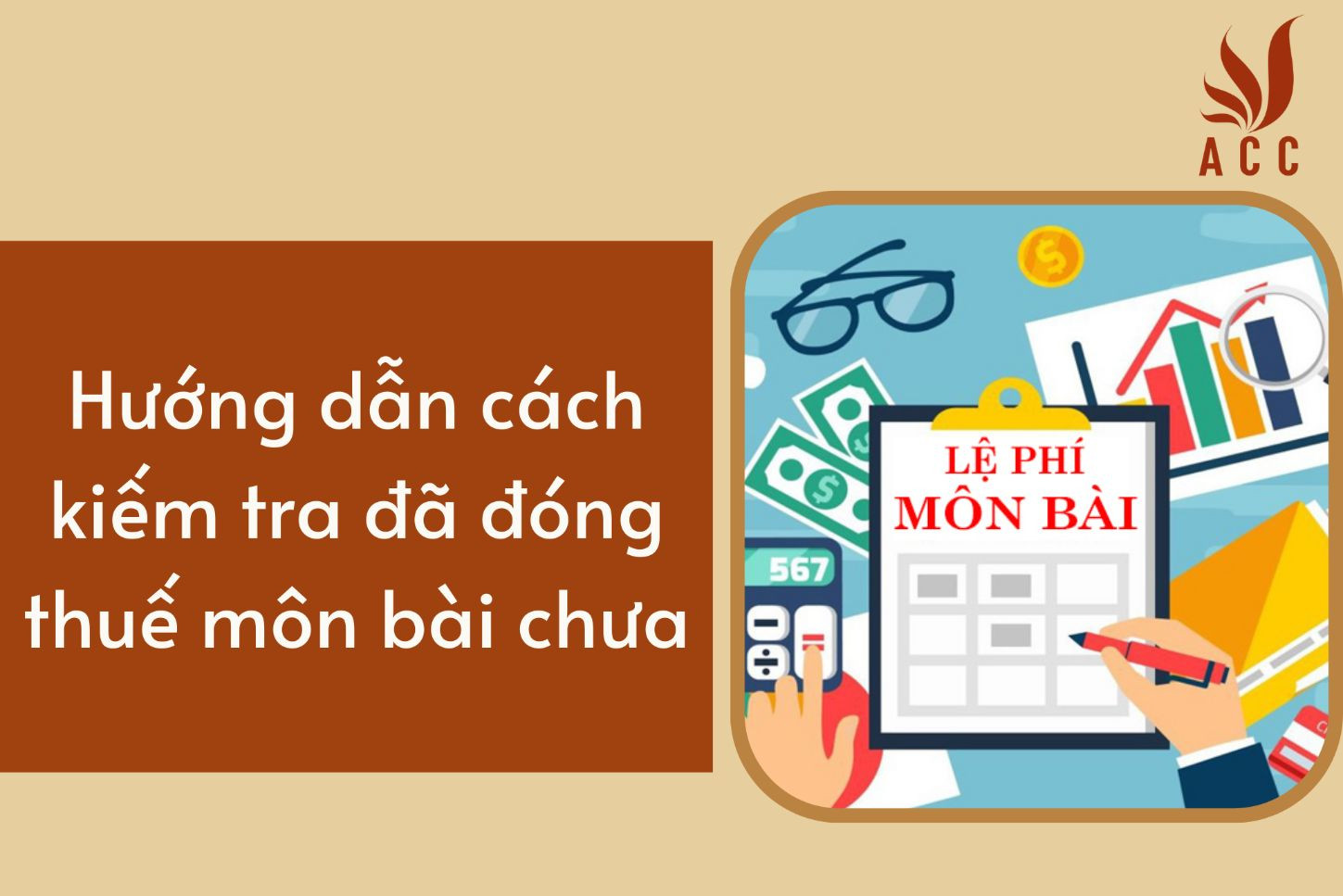 Hướng dẫn cách kiếm tra đã đóng thuế môn bài chưa