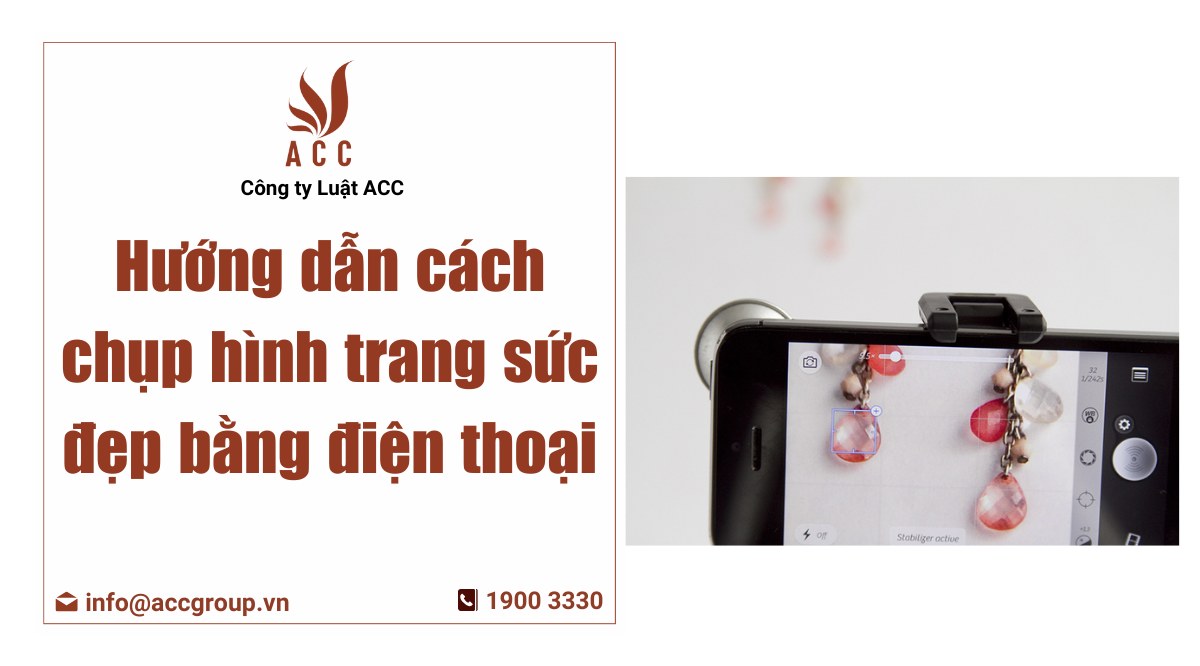 cách chụp hình trang sức đẹp bằng điện thoại
