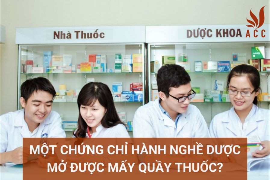 Một chứng chỉ hành nghề dược mở được mấy quầy thuốc?