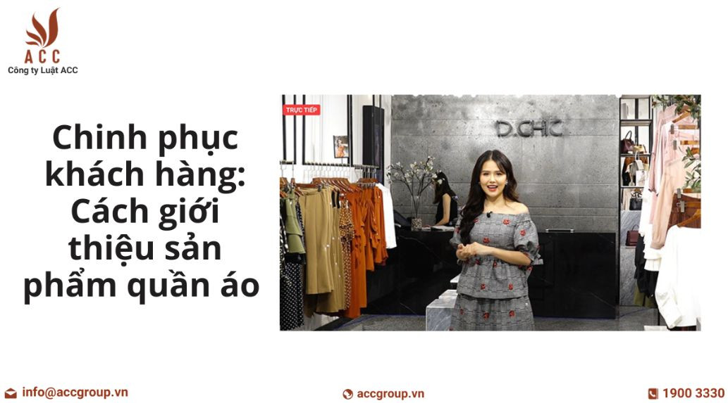 cách giới thiệu sản phẩm quần áo