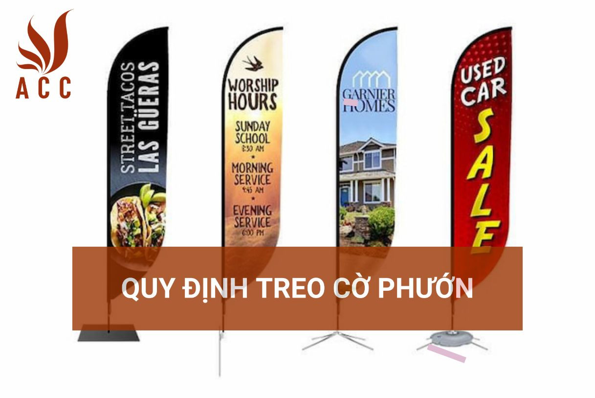 Quy định treo cờ phướn