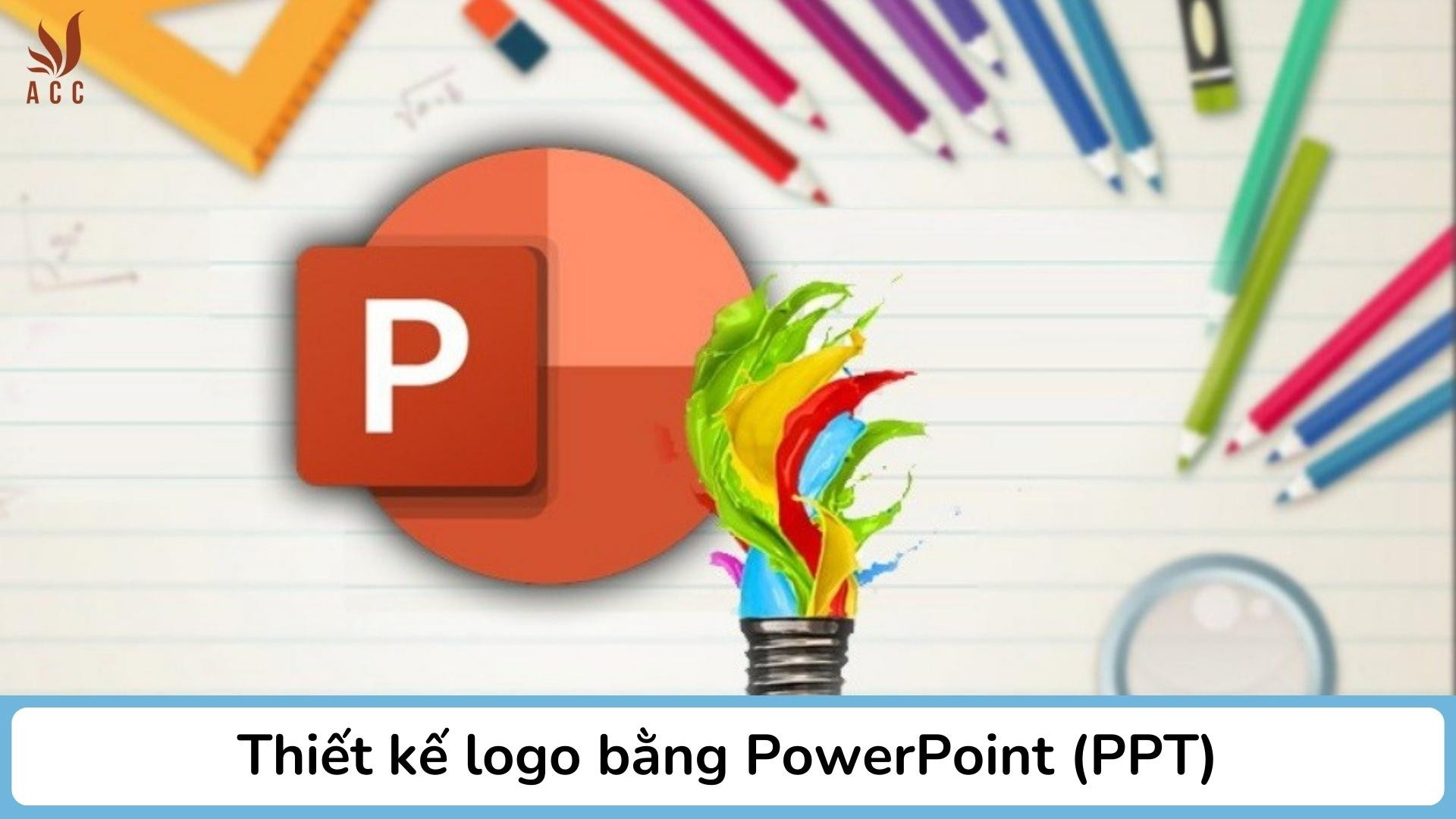 Thiết kế logo bằng Power Point (PPT)