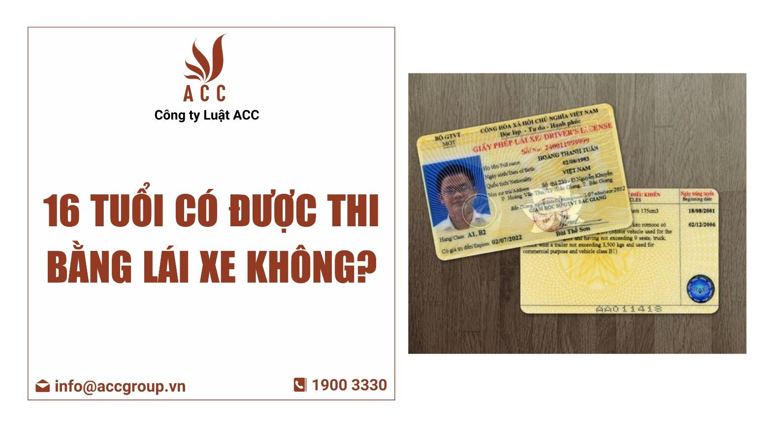 16 tuổi có được thi bằng lái xe