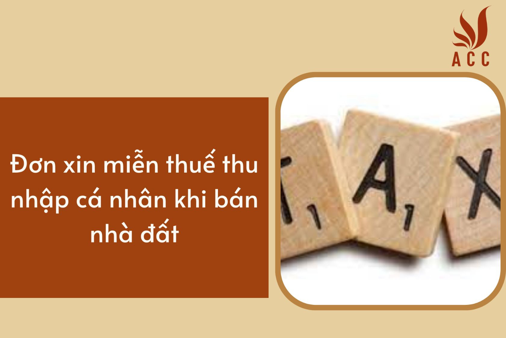 Đơn xin miễn thuế thu nhập cá nhân khi bán nhà đất