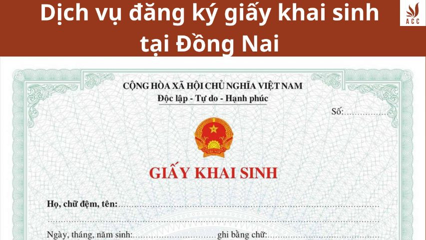 Đăng ký giấy khai sinh tại Đồng Nai