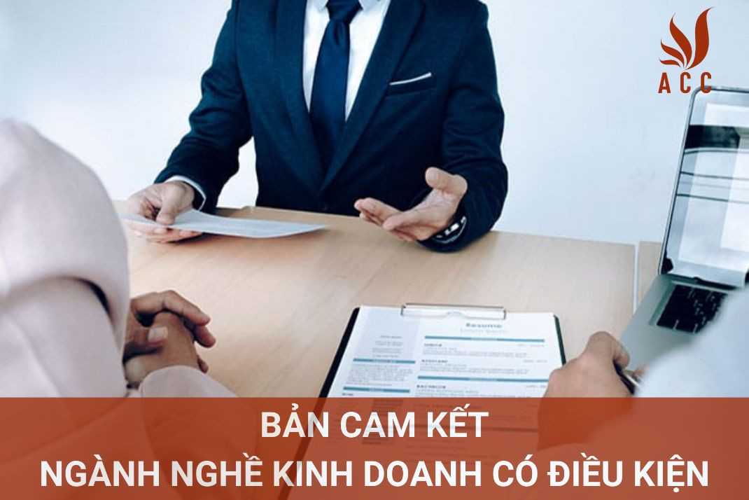 Bản cam kết ngành nghề kinh doanh có điều kiện