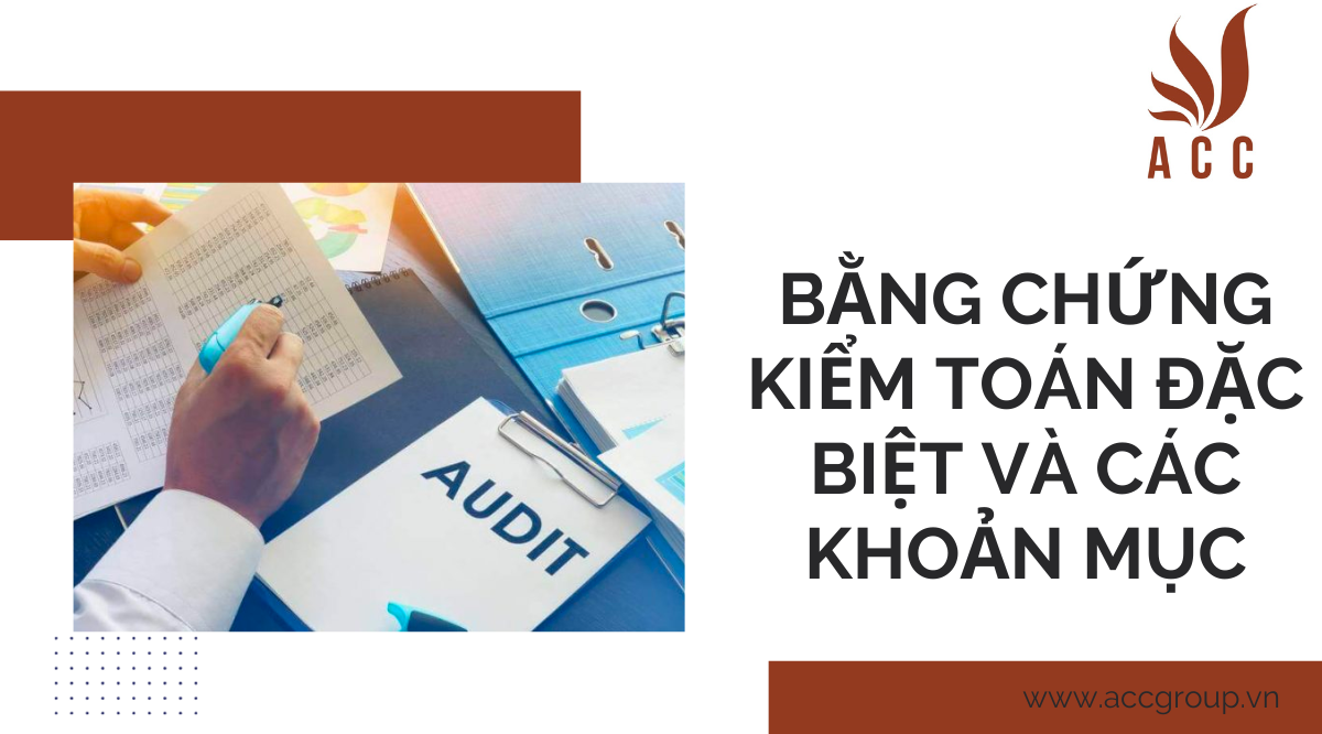 Bằng chứng kiểm toán đặc biệt và các khoản mục