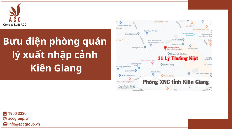 Bưu điện phòng quản lý xuất nhập cảnh Kiên Giang