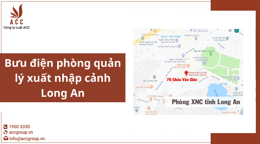 Bưu điện phòng quản lý xuất nhập cảnh Long An