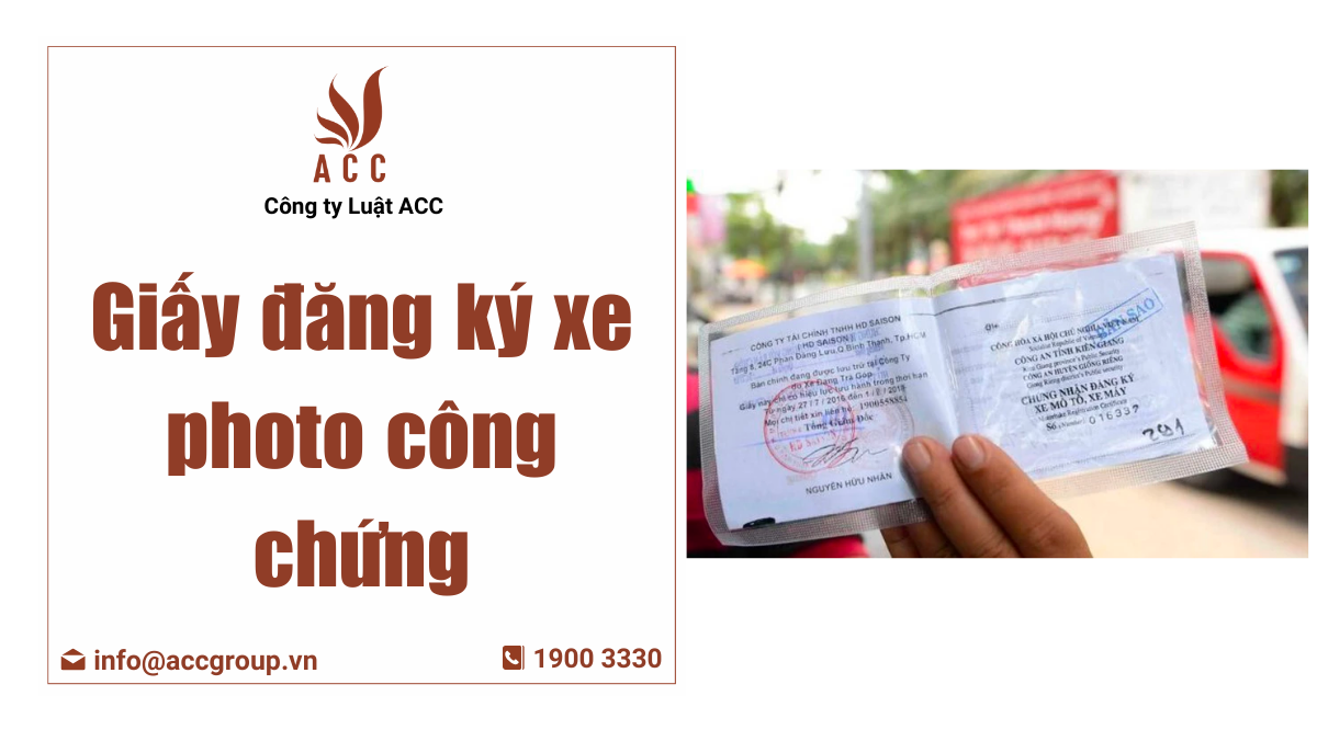 Giấy đăng ký xe photo công chứng