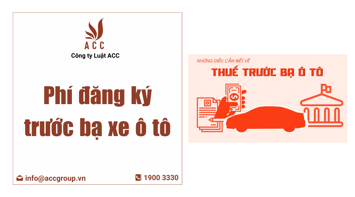 Phí đăng ký trước bạ xe ô tô