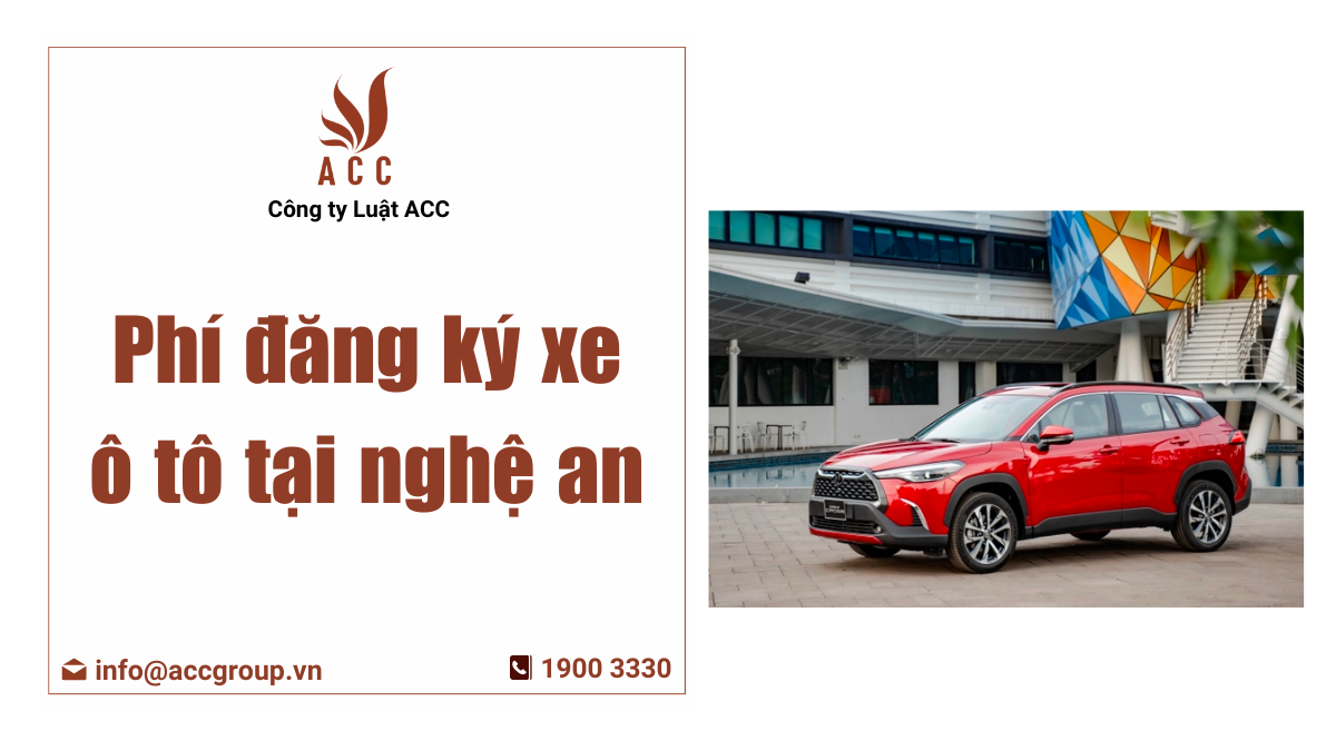 Phí đăng ký xe ô tô tại nghệ an