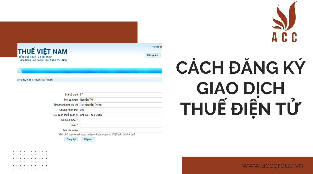 Cách đăng ký giao dịch thuế điện tử