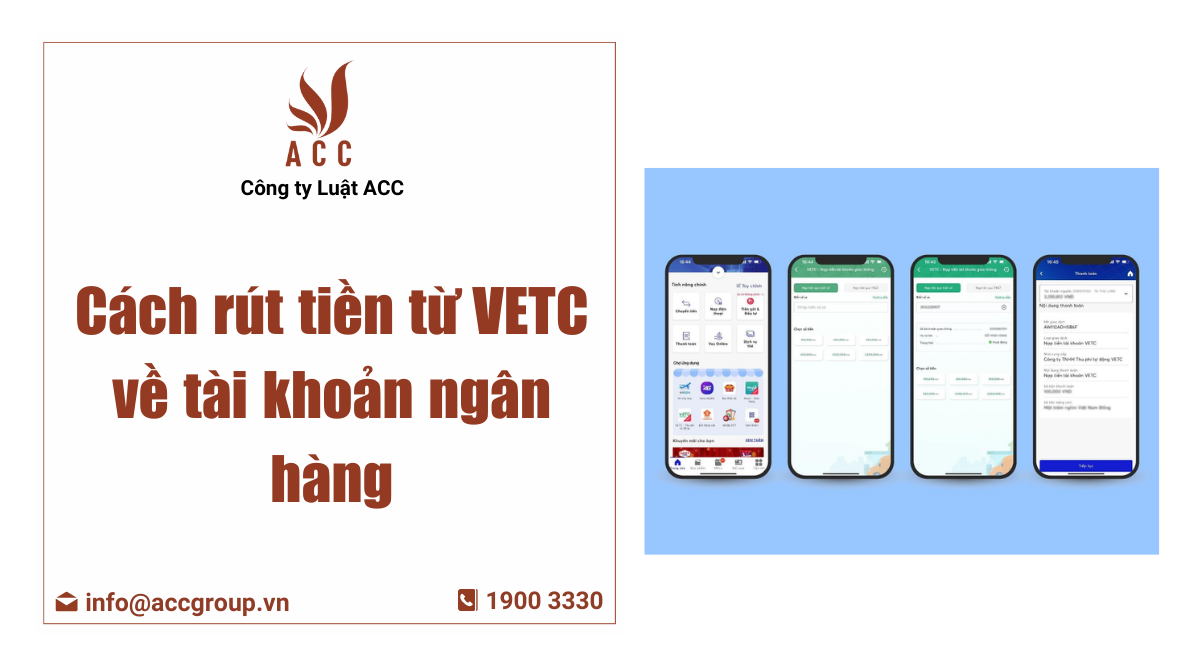 cách rút tiền từ vetc về tài khoản ngân hàng
