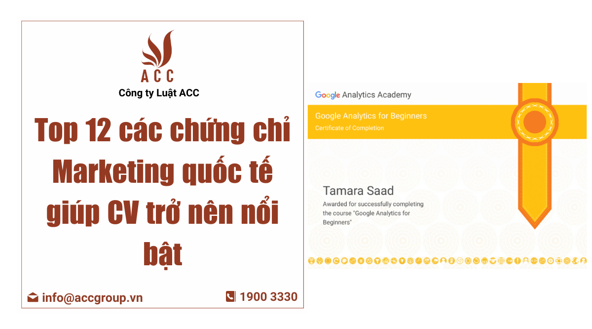 chứng chỉ marketing quốc tế