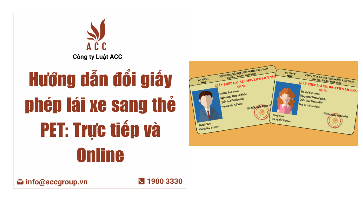 đổi giấy phép lái xe sang thẻ pet