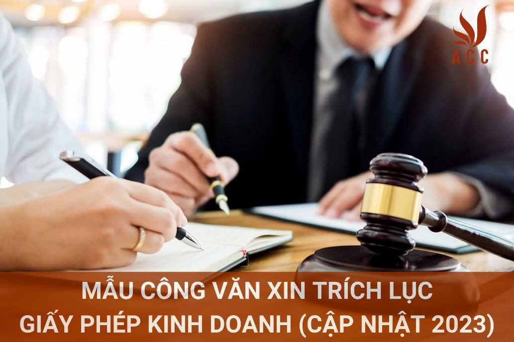 Mẫu công văn xin trích lục giấy phép kinh doanh (Cập nhật 2023)
