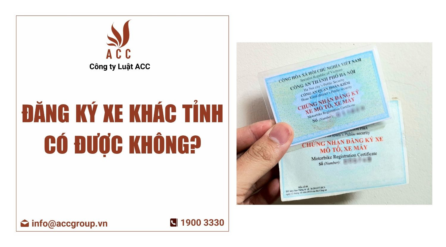 Đăng ký xe khác tỉnh