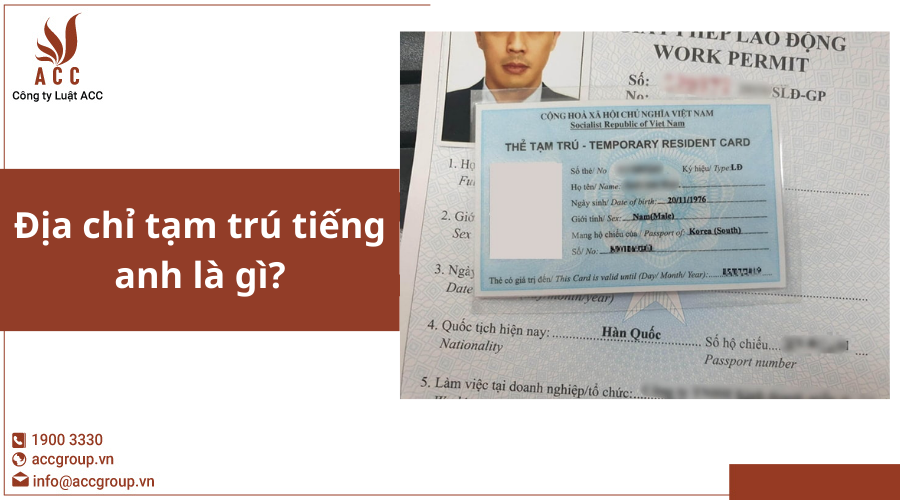 Địa chỉ tạm trú tiếng anh là gì?