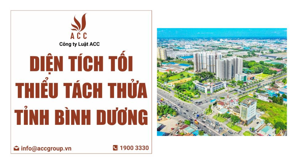 Diện tích tối thiểu tách thửa tỉnh Bình Dương