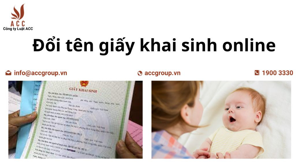 Đổi tên giấy khai sinh online
