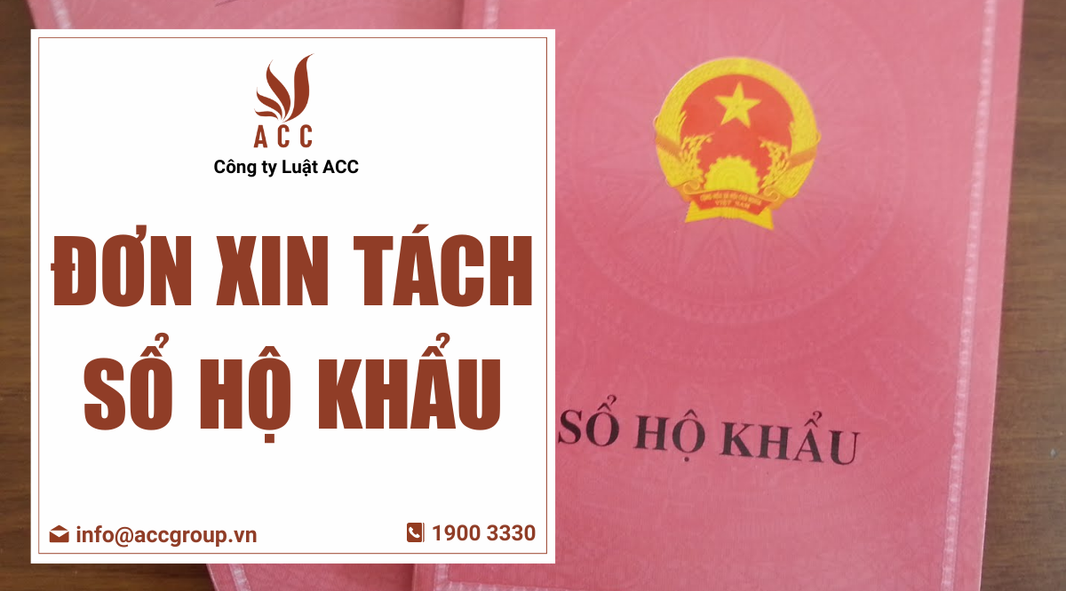 Đơn xin tách sổ hộ khẩu