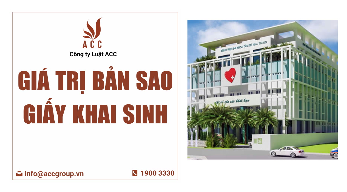 Giá trị bản sao giấy khai sinh