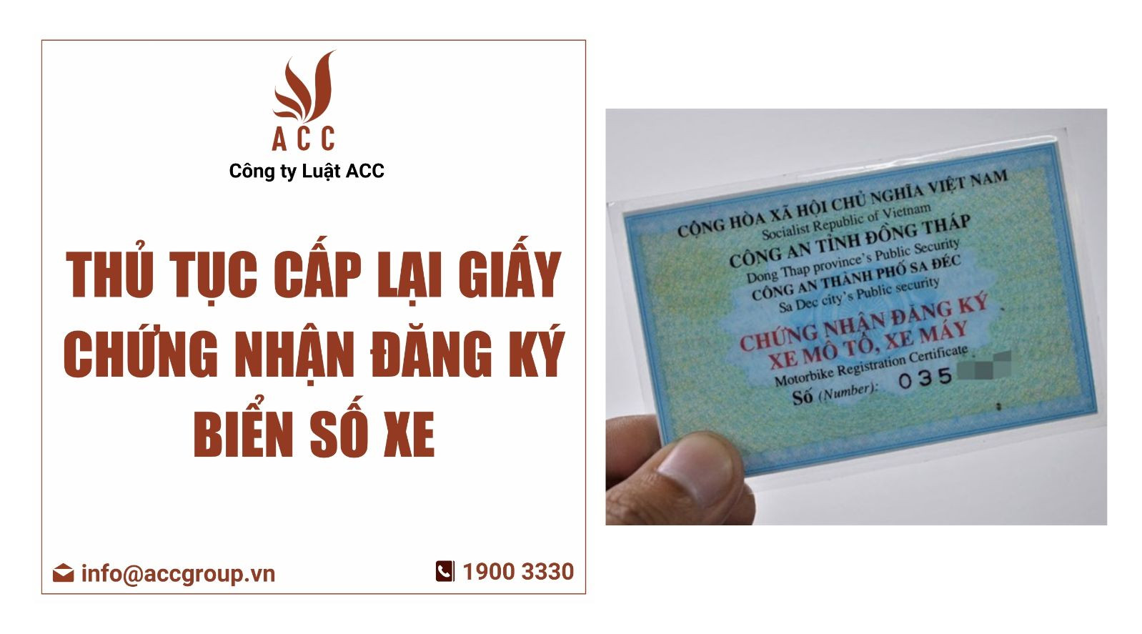 giấy chứng nhận đăng ký biển số xe