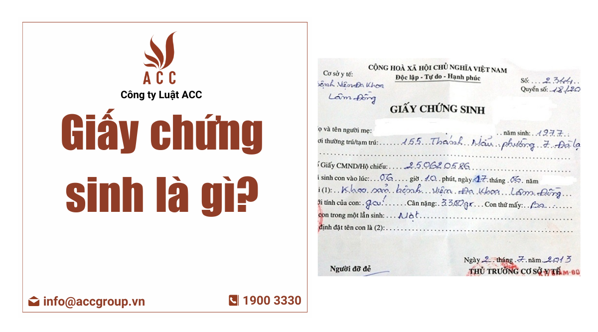 Giấy chứng sinh là gì?