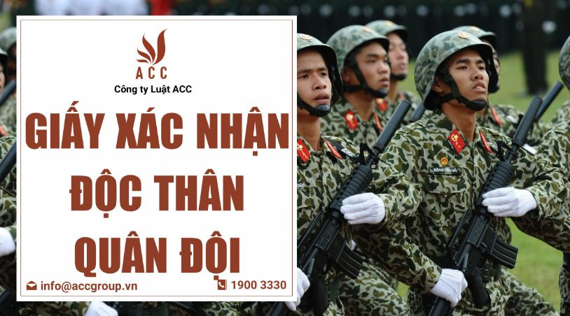 Giấy xác nhận độc thân quân đội