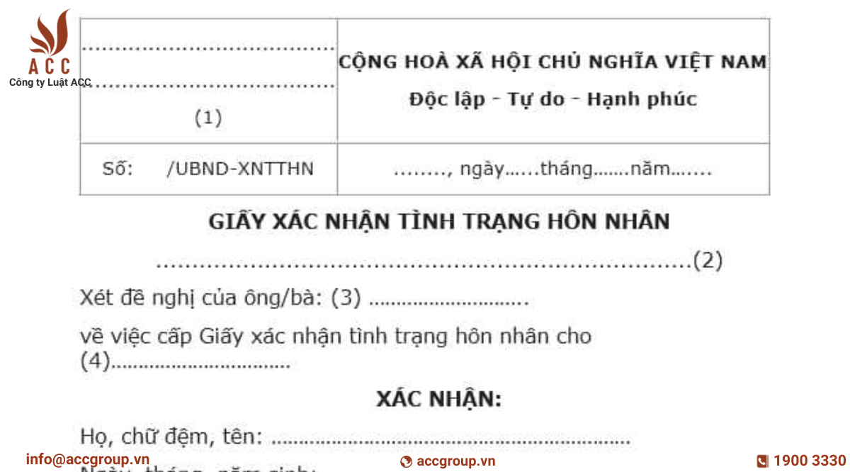 Giấy xác nhận độc thân quân đội