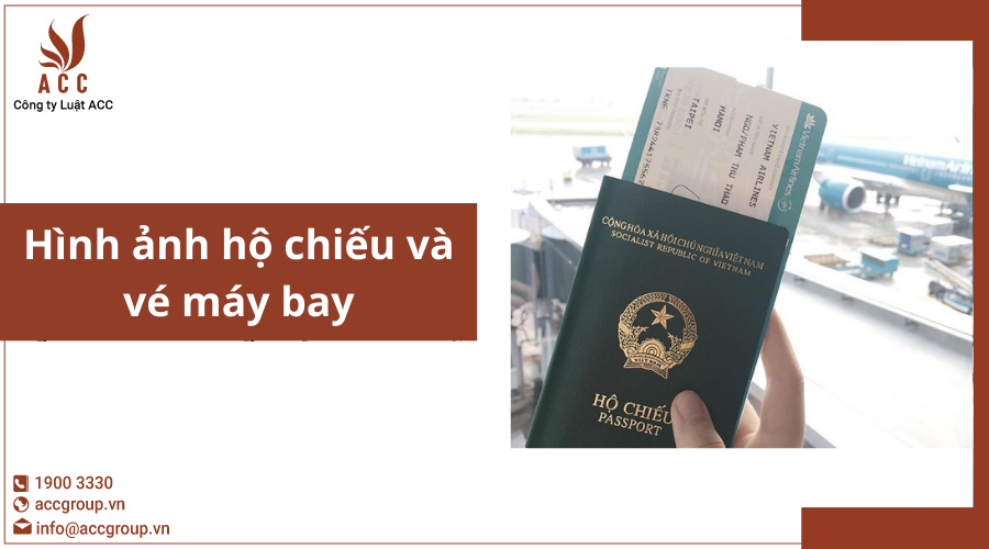 Hình ảnh hộ chiếu và vé máy bay