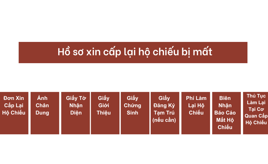 Hồ sơ xin cấp lại hộ chiếu bị mất