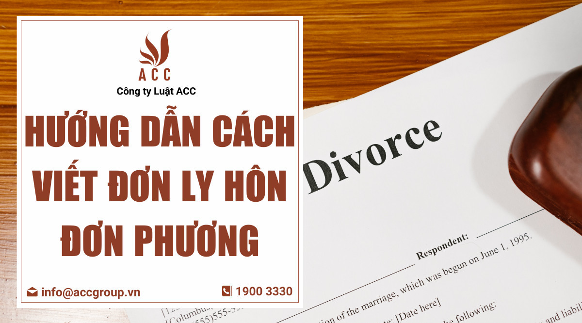 Hướng dẫn cách viết đơn ly hôn đơn phương