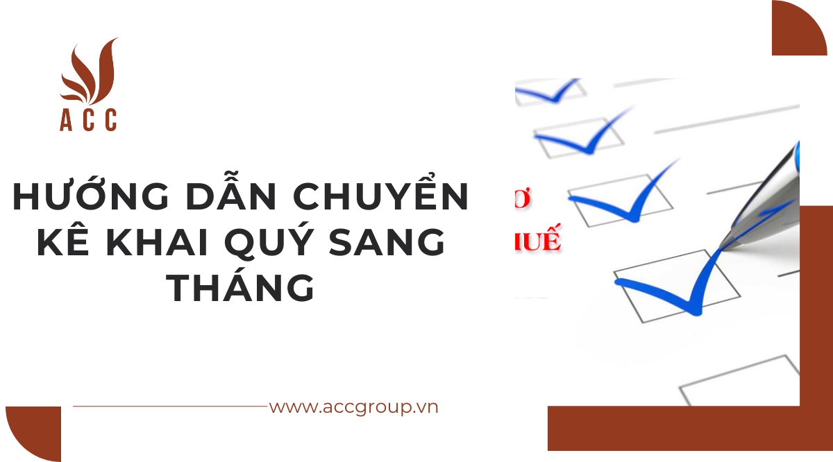 Mẫu chuyển kê khai quý sang tháng