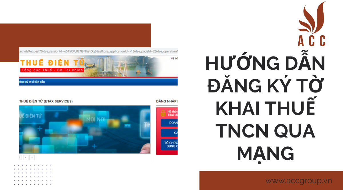 Hướng dẫn đăng ký tờ khai thuế TNCN qua mạng