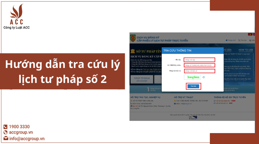 Hướng dẫn tra cứu lý lịch tư pháp số 2