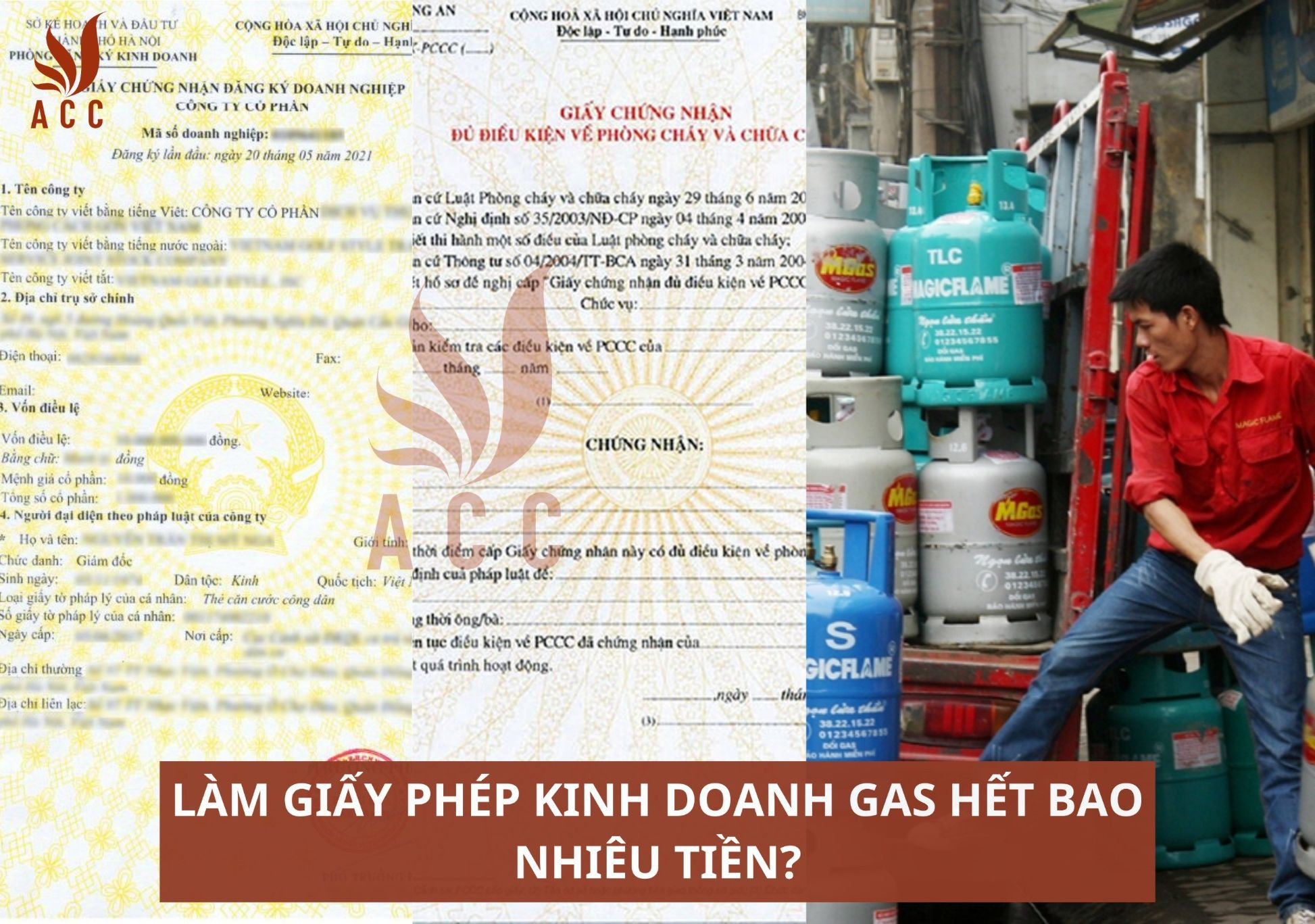 Làm giấy phép kinh doanh Gas hết bao nhiêu tiền?