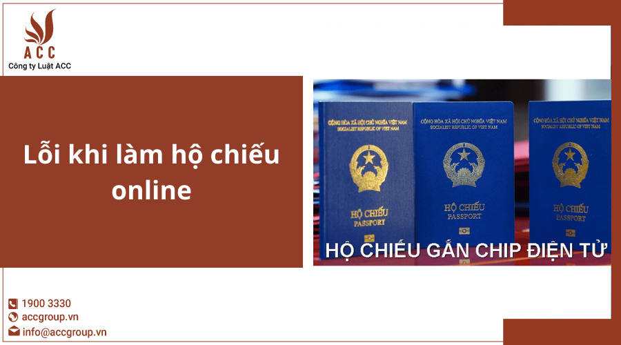 Lỗi khi làm hộ chiếu online