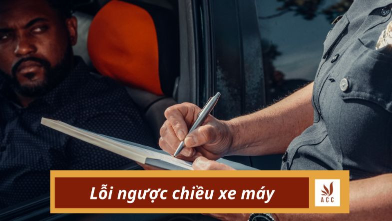 lỗi ngược chiều xe máy