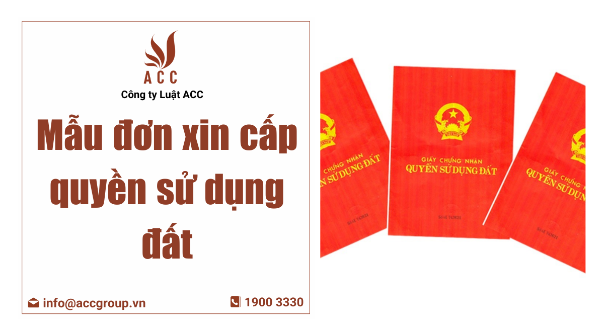 mẫu đơn xin cấp quyền sử dụng đất