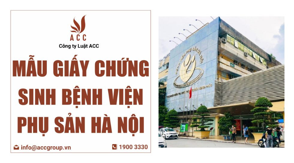 Mẫu giấy chứng sinh bệnh viện phụ sản Hà Nội