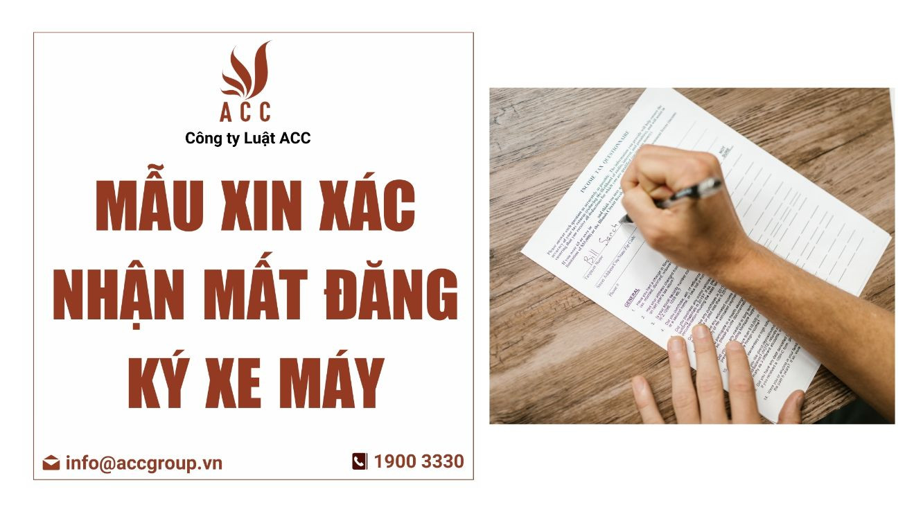 Mẫu xin xác nhận mất đăng ký xe máy