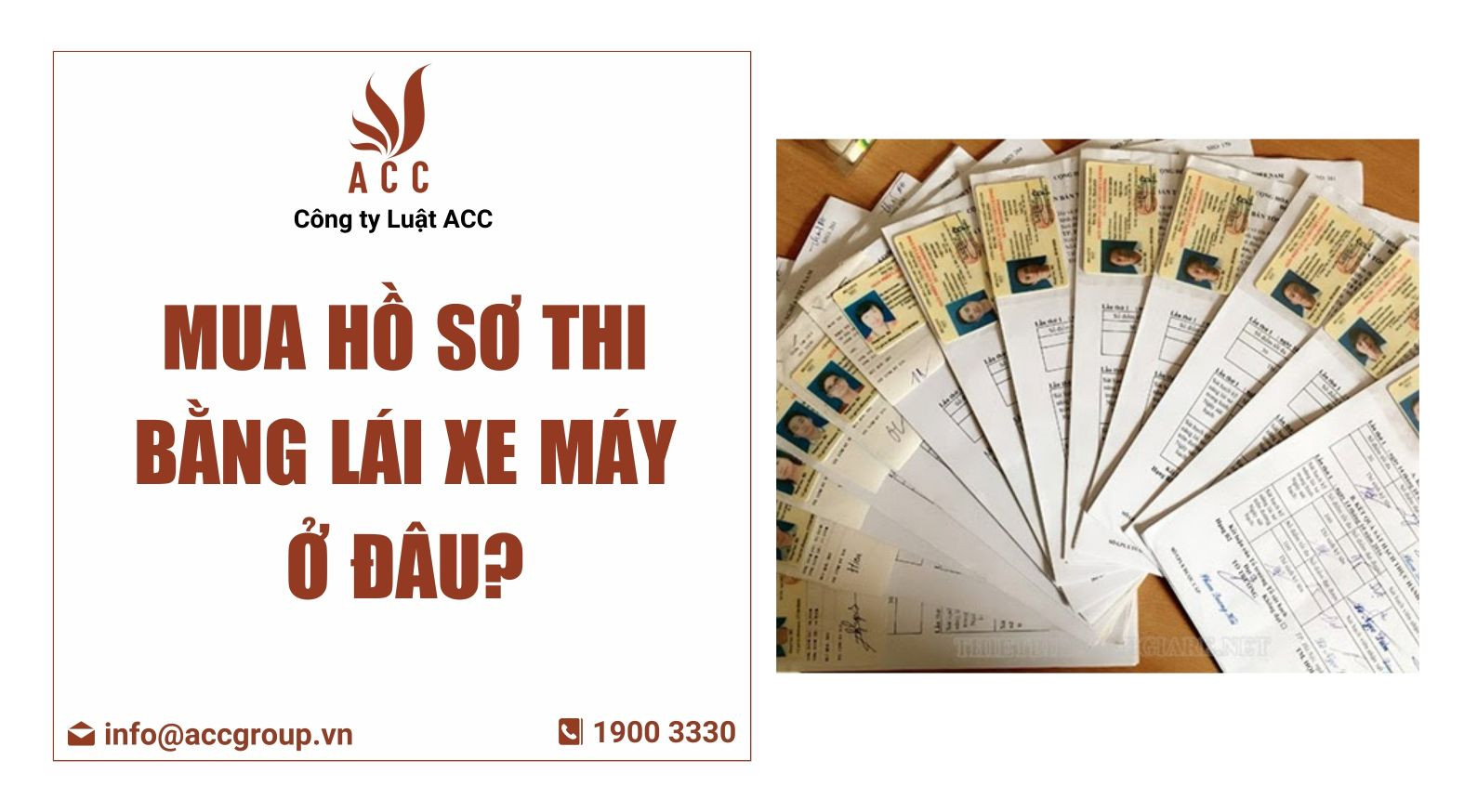 Mua hồ sơ thi bằng lái xe máy ở đâu?