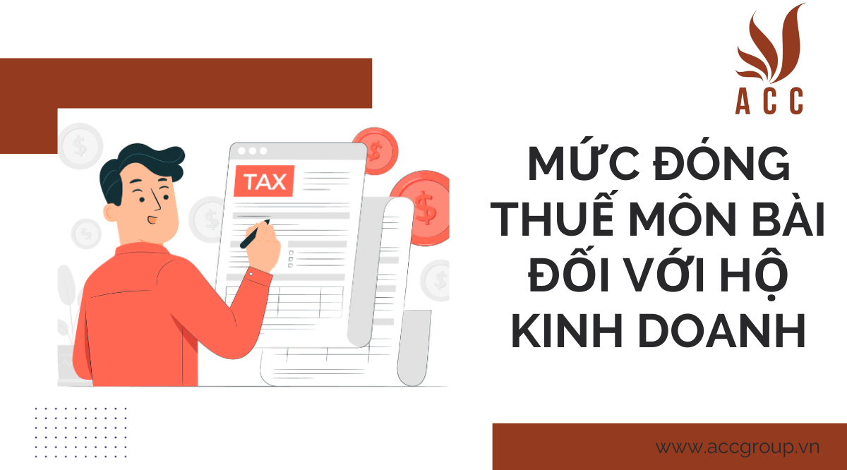 Mức đóng thuế môn bài đối với hộ kinh doanh
